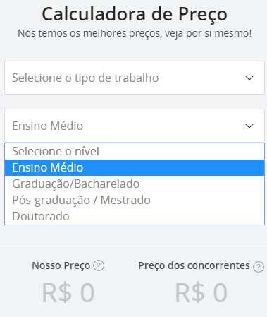 calculadora Studybay Brasil