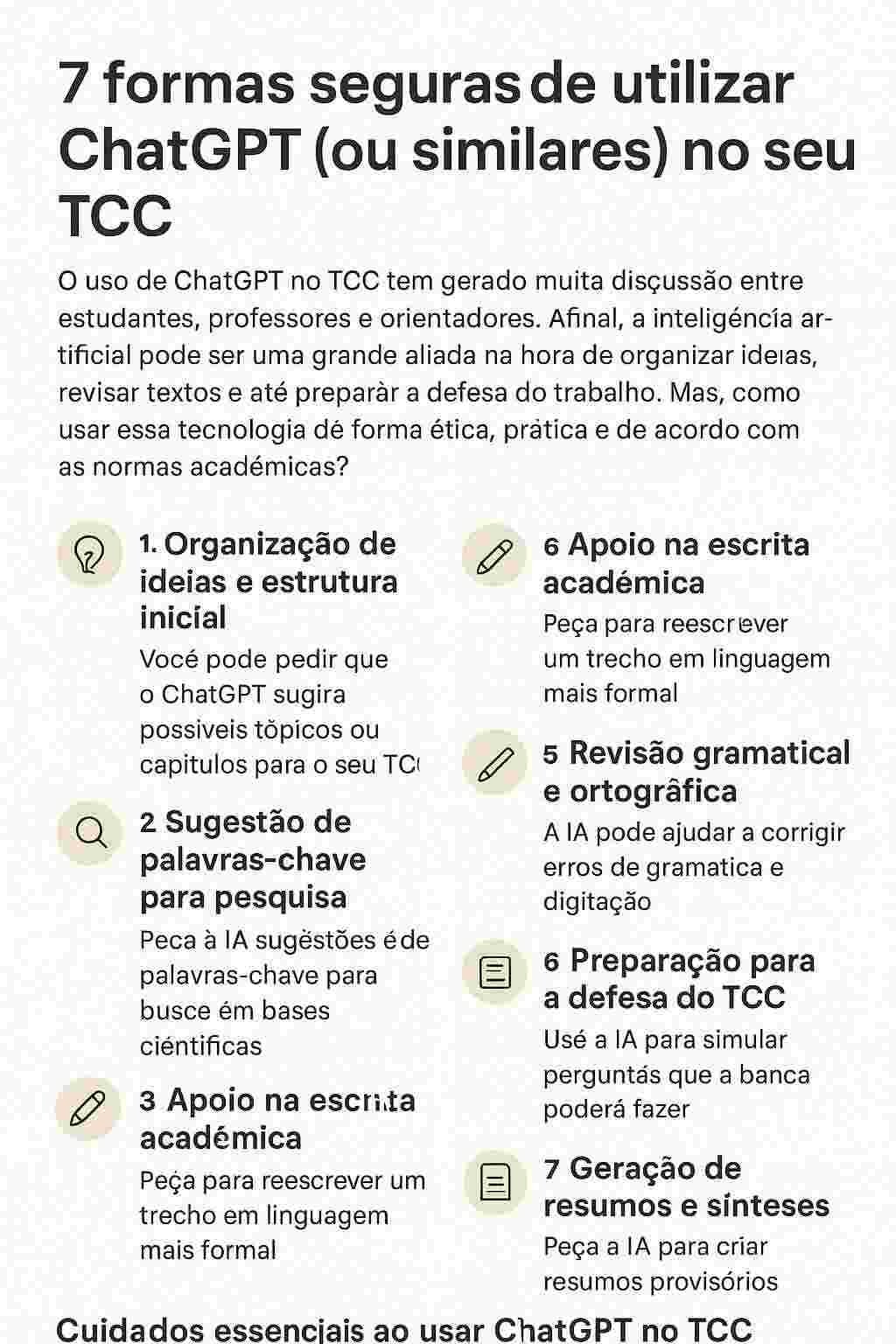 Infográfico ChatGPT no TCC